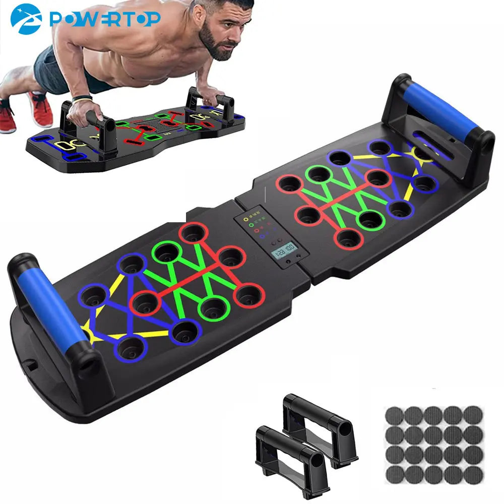 Push Up Board Portable Multi FunctionFoldable Workout Equipments Push Up Bar for Home Gym Equipment Bodybuilding Fitness Sports